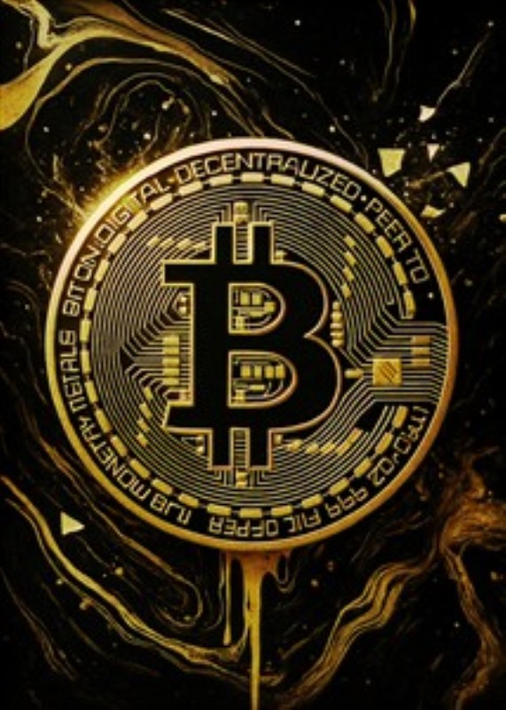Guld-Kryptovaluta: Bitcoin i Glitrende Design - Oplev skønheden i digital valuta med dette fantastiske billede af en Bitcoin-mønt i et glitrende guldtema. Denne kunstværk kombinerer moderne teknologi med dyrebare elementer, der tilføjer en luksuriøs atmosfære til dit hjem.