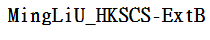 MingLiU_HKSCS-ExtB