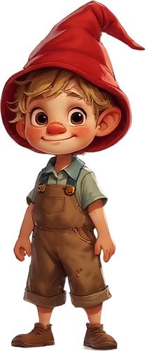 Glædelig dreng med rød hue