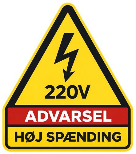 Advarsel om høj spænding