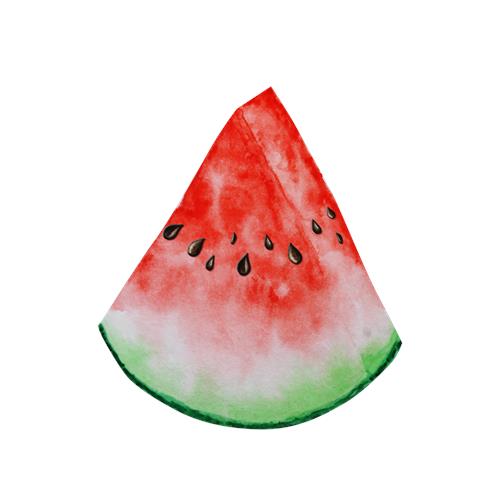 Saftig Vandmelon Skive