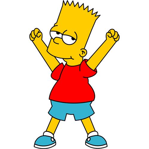 Bart Simpson i sej pose