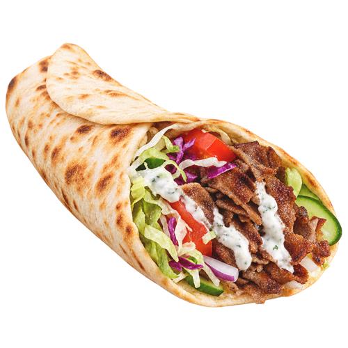 Döner kebab i fladbrød