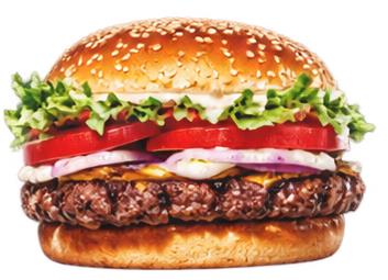 Saftig cheeseburger med sesambolle